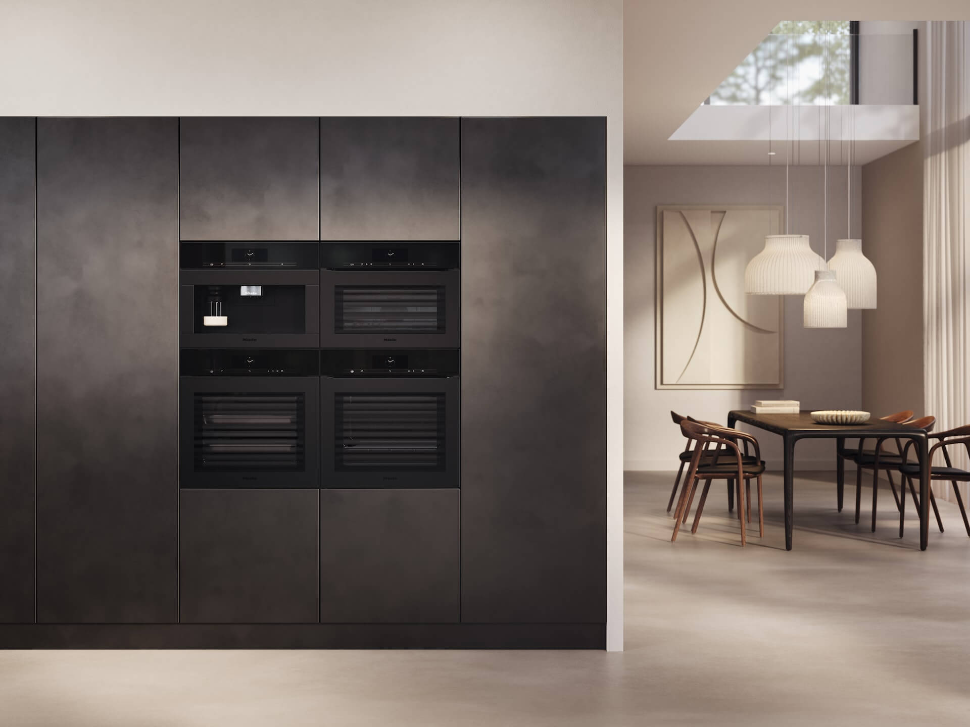 Miele-Elektrogeraete-eingebaut-Schwarz